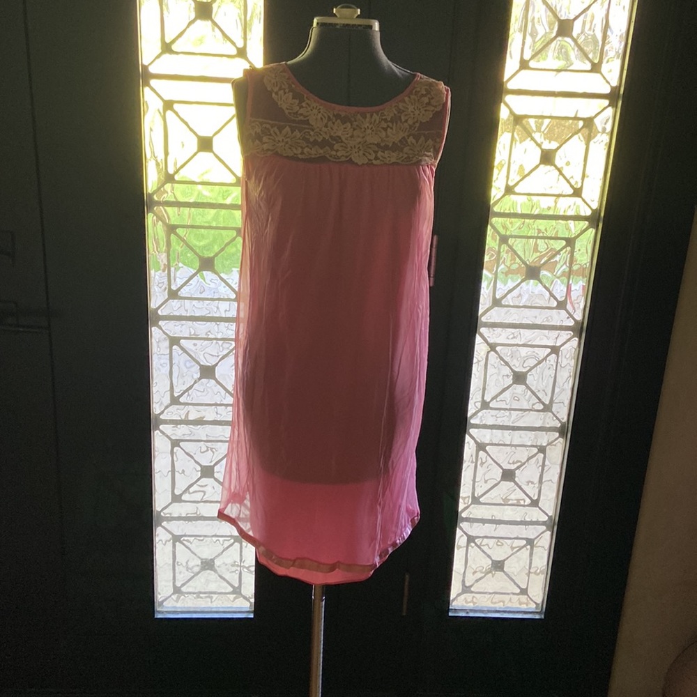Vintage pink chiffon Nightgown